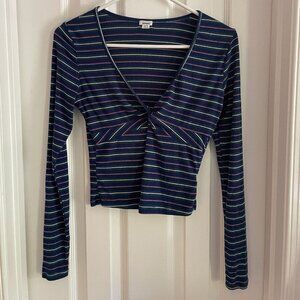 Garage Long Sleeved V-Neck Shirt